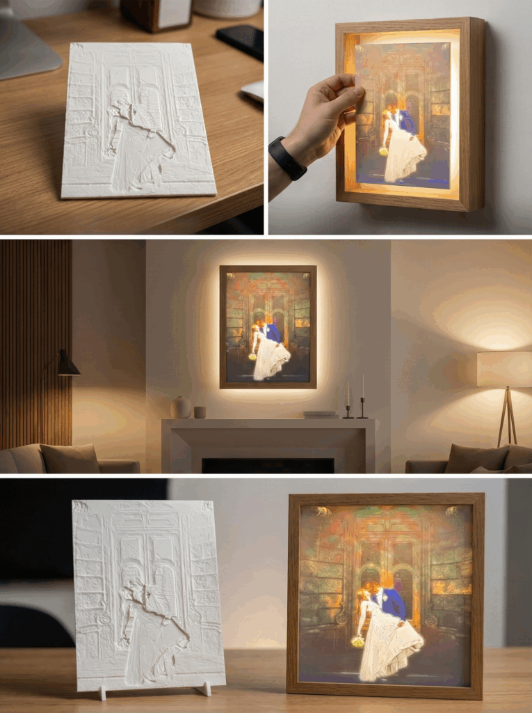 3D nyomtatott páros kép